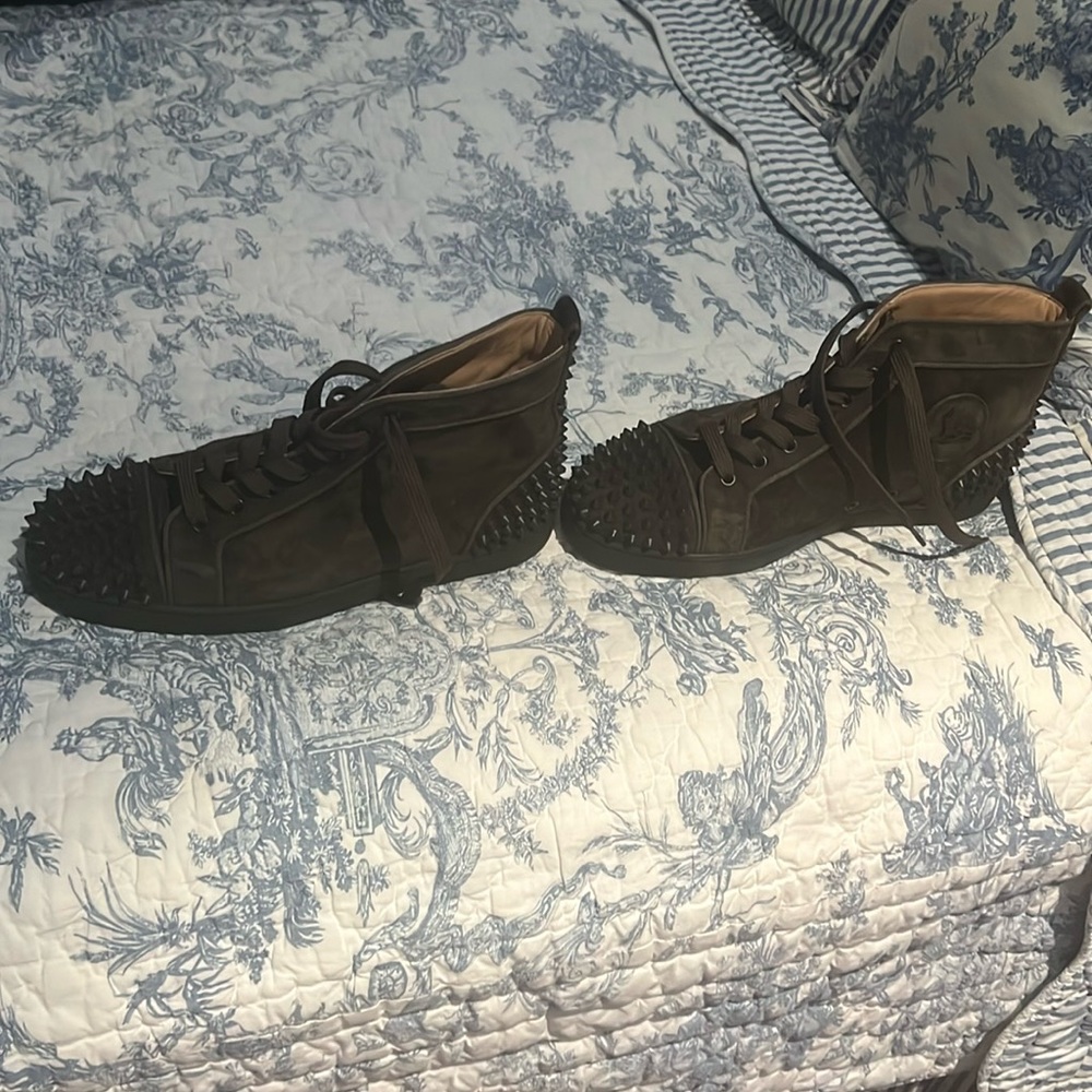 Green Christian Louboutin shoes